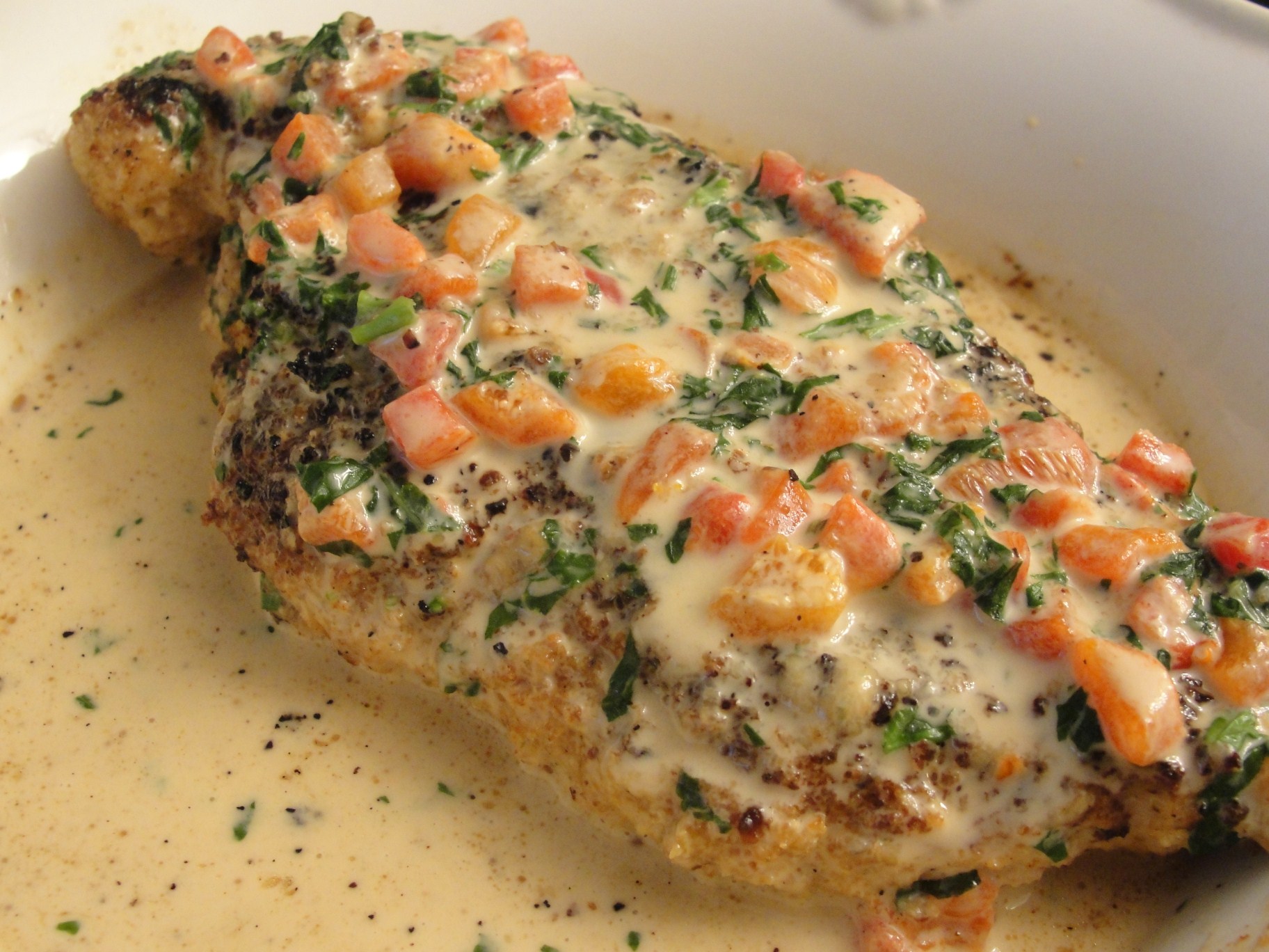 Chicken in Basil Cream (9 pts) BigOven 192234
