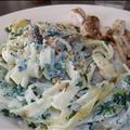 3 Cheese Spinach Fettuccine Bake
