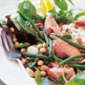 A Salad of Salmon, Beans, and Crunch