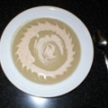 Apple and Chestnut Soup with Spiced Cream