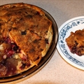 Apple Blueberry Crumble Pie