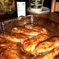 Apricot Glazed Grilled BBQ Chicken Thighs