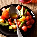 Asparagus and Cherry Tomato Salad with Berries and Melon