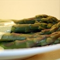 Asparagus with Blender Hollandaise Sauce
