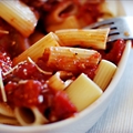 Aubergine Tomato Pasta