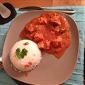 Authentic sweet and sour chicken balti
