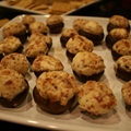 Bacon and Cheese Stuffed Mushrooms