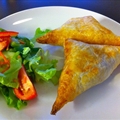 Bacon and spinach pastries