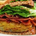 Bacon Lettuce and Fried Green Tomato Sandwiches