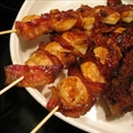 Bacon Wrapped Prawns with Chipotle Bbq Sauce