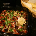 Baked Black Beans with Chorizo