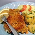 Baked Cod with Crunchy Lemon Herb Topping