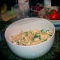 Baked Couscous with Spinach and Pine Nuts