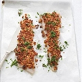 TasteMag: Baked Hake with Sundried Tomatoes and Parmesan Crust