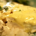 Baked Halibut with Yogurt Sauce