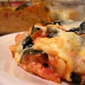 Baked Spaghetti with Fresh Basil and Smoked Mozzarella