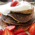 Banana Blueberry Almond Pancakes