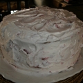 Banana Cream Cake with Strawberry Cream Filling
