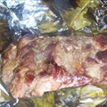 Banana Leaf Roasted Pork