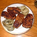 Barbecued Pork Loin with Grilled Onions