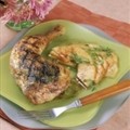 Basil and Five Spice Chicken with Cantaloupe Salad