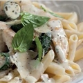 Chicken Pasta with Basil, Lemon and Garlic 
