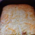 BBQ Chicken Casserole with Cornbread Crust