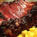 BBQ ribs on the grill