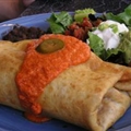 Beef and Bean Chimichangas