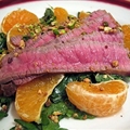 Beef And Orange Salad with Red Onion Mustard Vinaigrette