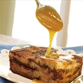 Bittersweet Chocolate Marble Bread Pudding