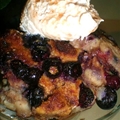 Blueberry Bagel Bread Pudding