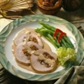 Bourbon-Glazed Fruit and Nut-Stuffed Pork Roast