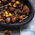 Braised lamb, chestnuts and wild mushrooms with juniper and rosemary recipe