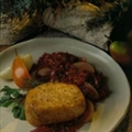 Braised Pork Chops with Red Cabbage and Pears