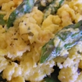 Brie and Asparagus Scramble