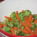Broccoli and Carrots with Toasted Almonds (1 Point)