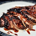 Crockpot Brown Sugar and Balsamic Glazed Pork Loin 