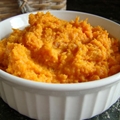 Brown sugar and cinnamon mashed sweet potatoes 