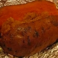 Brown Sugar Topped Baked Sweet Potato