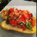 bruchetta with balsamic vinegar
