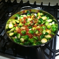 Brussels Sprouts with Bacon & Onions