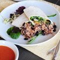 Buffalo Chicken and Black Bean Wrap
