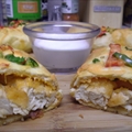 Buffalo Chicken Cheddar Biscuit Wraps