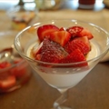 Buttermilk Panna Cotta with Strawberries