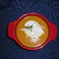 Butternut Squash and Pear Soup (With Cashew-Tarragon Ceam)
