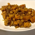 Butternut Squash, Garbonzo Beans, and Lentil Curry