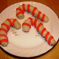 Candy Cane Oatmeal Cookies