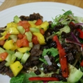 Caribbean Black Beans with Mango Salsa