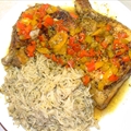 Caribbean chicken and gravy